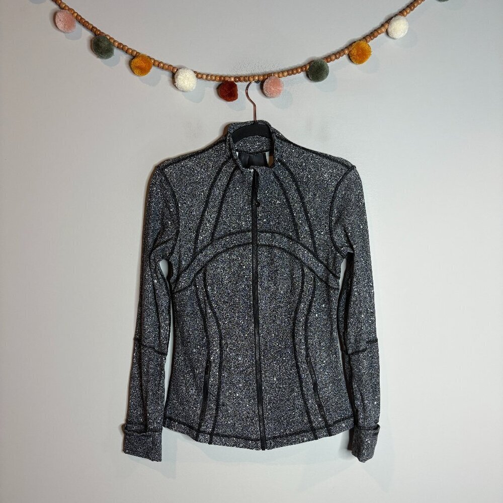 Lululemon Define Jacket Luminesce Splatter White Black - Picture 2 of 6